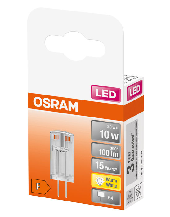 Osram LED 12V stiftpære G4 0,9 W